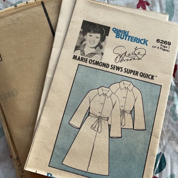 Butterick uncut Marie Osmond #6269 coat pattern vintage 1978 - Picture 3 of 5